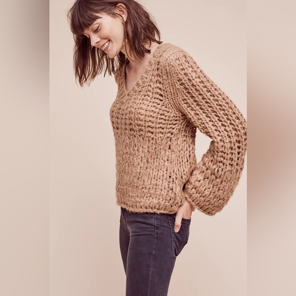 NWT Anthropologie chunky knit Delaney pullover - Picture 2 of 8